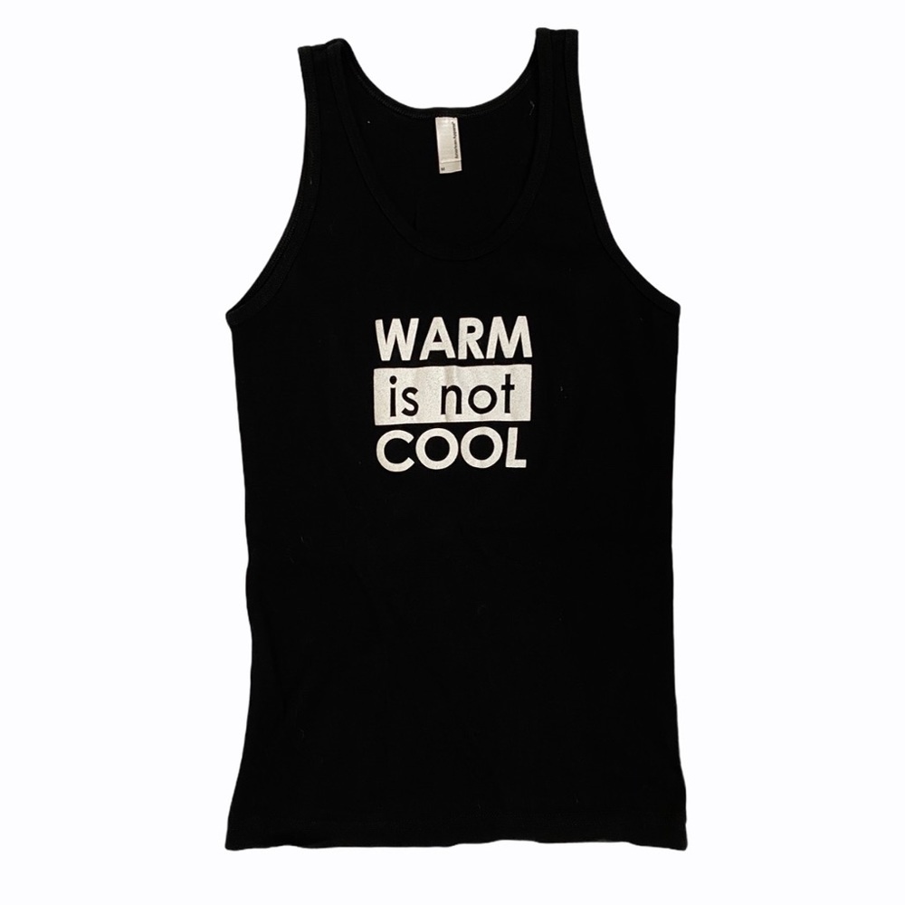AMERICAN APPAREL “Warm Is Not Cool” Graphic Tank